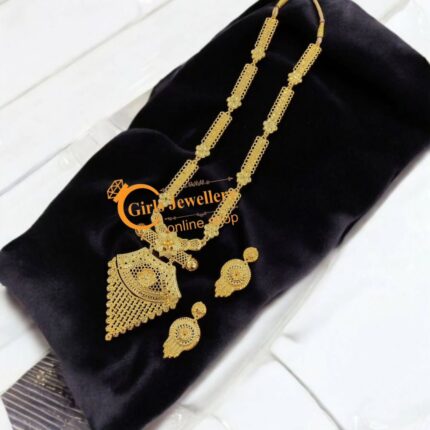 Royal Gold-Plated Bridal Necklace Set